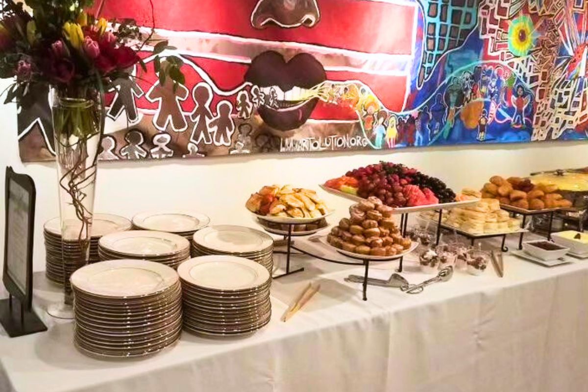 Feast in a Basket team preparing food